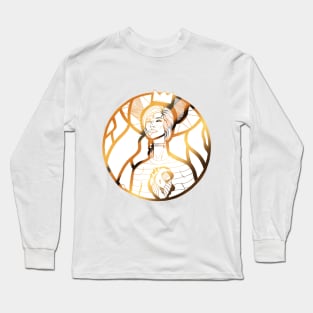 White and Gold 56 Beauty Long Sleeve T-Shirt